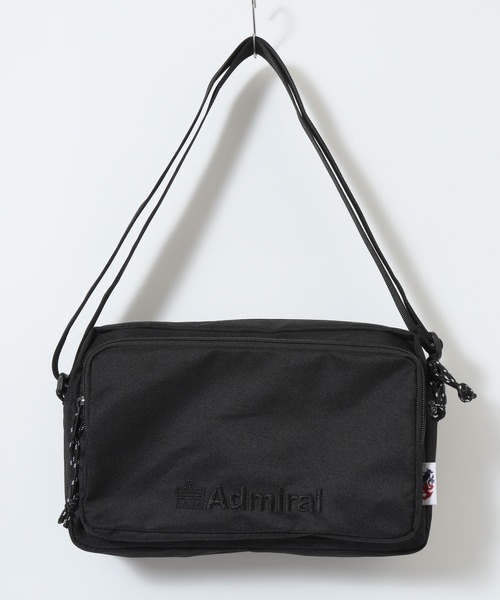 Admiral（アドミラル）の「Admiral エンブロロゴ横ショルダーバッグ（ショルダーバッグ・メンズ・ブラック×ブラック/ブラック×ホワイト・FREE）」の4枚目の写真