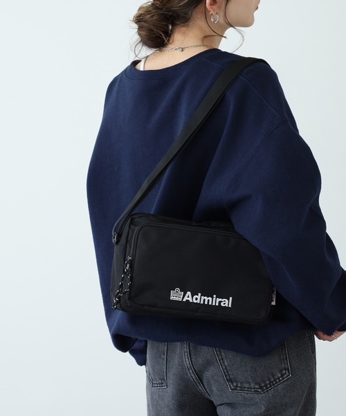 Admiral（アドミラル）の「Admiral エンブロロゴ横ショルダーバッグ（ショルダーバッグ・メンズ・ブラック×ブラック/ブラック×ホワイト・FREE）」の15枚目の写真