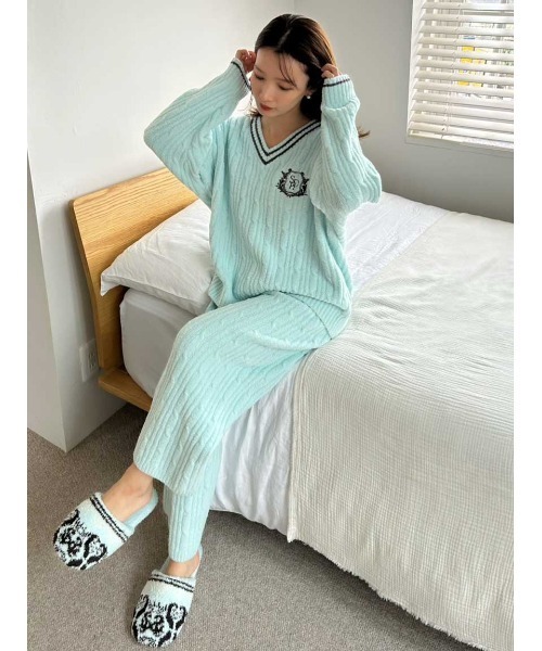 ケーブルニットセットアップ（ルームウェア/パジャマ）｜SNIDEL HOME