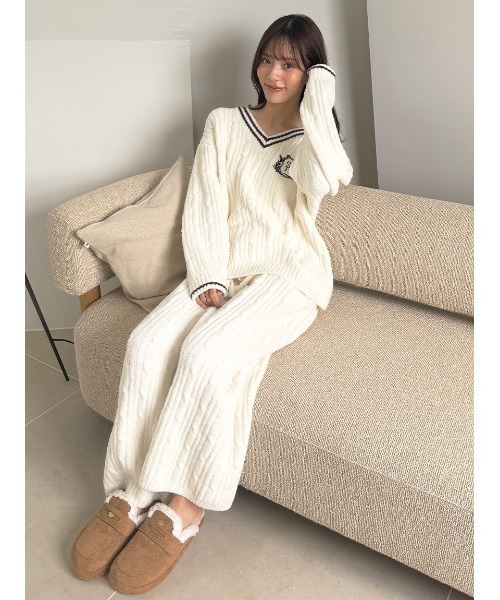セール】ケーブルニットセットアップ（ルームウェア/パジャマ