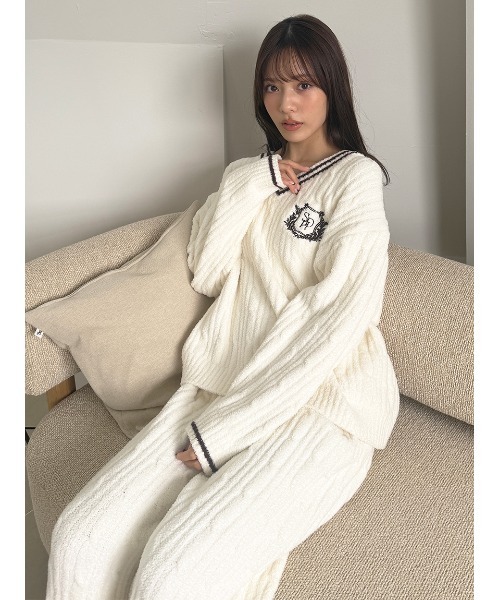ケーブルニットセットアップ（ルームウェア/パジャマ）｜SNIDEL HOME
