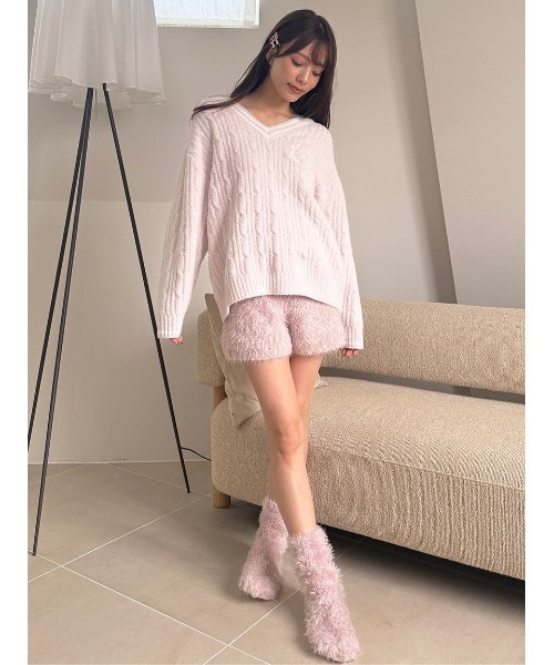 セール】ケーブルニットセットアップ（ルームウェア/パジャマ