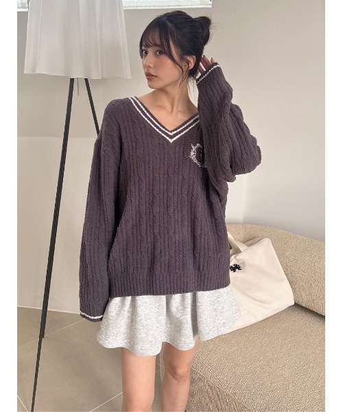 セール】ケーブルニットセットアップ（ルームウェア/パジャマ