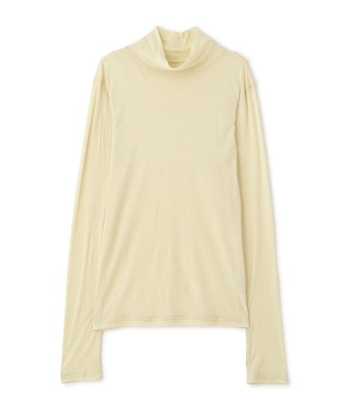 ETRE TOKYO（エトレトウキョウ）の「バーサタイルハイネックシアーロンTee（Tシャツ/カットソー・レディース・ブラック/ブラウン/アイボリー/グリーン/イエロー・FREE）」の5枚目の写真