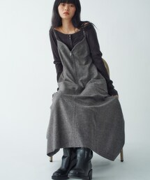 CODE A | tweed zip cami dress(ワンピース)