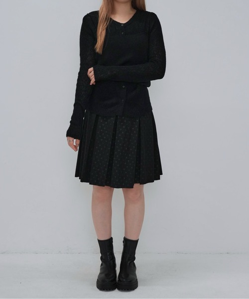 Enewd nina（エニュードニーナ）の「ニットレイヤードキャミトップス（ニット/セーター・レディース・アイボリー/ミント/モカ/ブラック・FREE）」の10枚目の写真