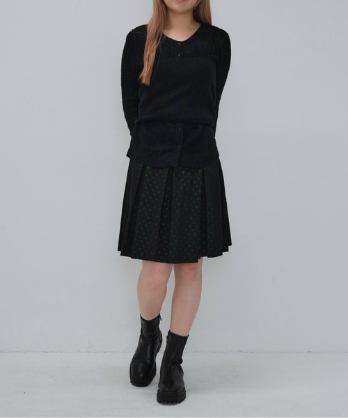 Enewd nina（エニュードニーナ）の「ニットレイヤードキャミトップス（ニット/セーター・レディース・アイボリー/ミント/モカ/ブラック・FREE）」の14枚目の写真