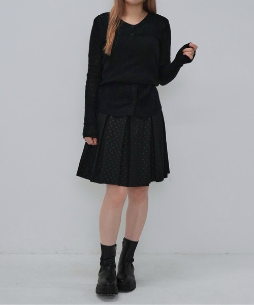 Enewd nina（エニュードニーナ）の「ニットレイヤードキャミトップス（ニット/セーター・レディース・アイボリー/ミント/モカ/ブラック・FREE）」の9枚目の写真