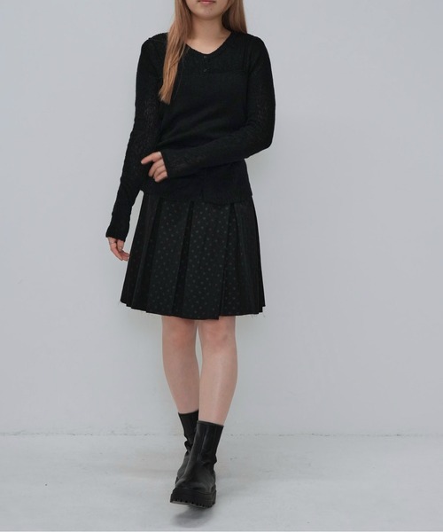 Enewd nina（エニュードニーナ）の「ニットレイヤードキャミトップス（ニット/セーター・レディース・アイボリー/ミント/モカ/ブラック・FREE）」の18枚目の写真