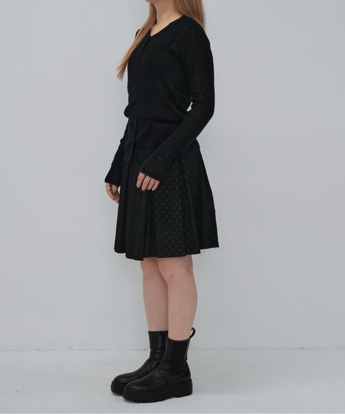 Enewd nina（エニュードニーナ）の「ニットレイヤードキャミトップス（ニット/セーター・レディース・アイボリー/ミント/モカ/ブラック・FREE）」の20枚目の写真