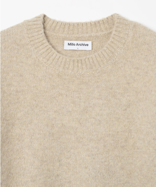 Millo Archive（ミロ アーカイブ）の「クロップシルエットニット [メランジベージュ]（ニット/セーター・メンズ・その他・X-LARGE/MEDIUM/LARGE）」の2枚目の写真
