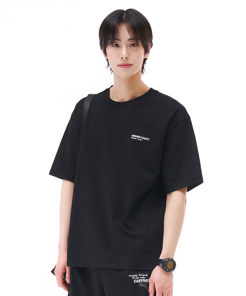 CHASECULT(チェイスカルト)の「男性全版レタリング半袖Tシャツ-ブラック(Tシャツ/カットソー・メンズ・ブラック・95/100/110/105/115)」の4枚目の写真
