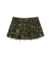 camo mini skirt (khaki)