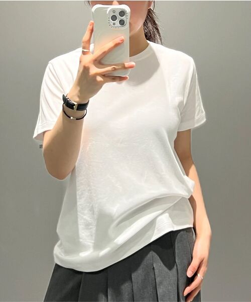 MUSINSA STANDARD WOMAN（ムシンサスタンダードウーマン）の「ウィメンズベーシッククルーネックTシャツ[ホワイト]（Tシャツ/カットソー・レディース・その他・SMALL/MEDIUM/LARGE/X-LARGE/X-SMALL）」の13枚目の写真