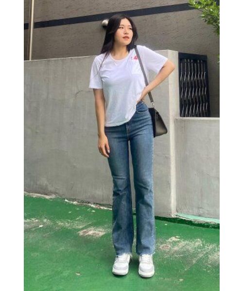 SALT AND CHOCOLATE(ソルトアンドチョコレート)の「UネックハートインポケットTシャツホワイト4W2321001(Tシャツ/カットソー・レディース・その他・FREE)」の5枚目の写真