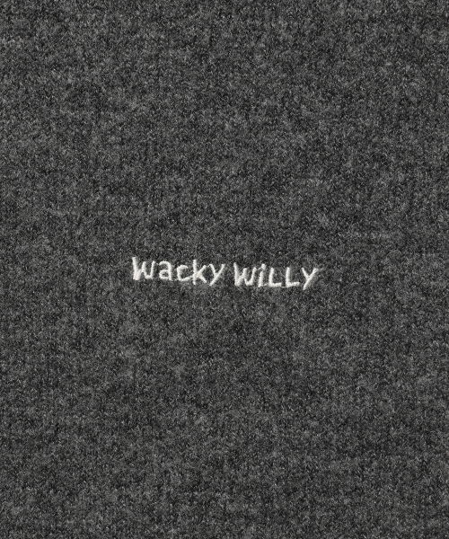 Wacky WiLLy(ワッキーウィリー)の「タイポロゴラウンドネックカーディガンチャコール(カーディガン/ボレロ・レディース・その他・SMALL/MEDIUM/LARGE/X-LARGE)」の5枚目の写真