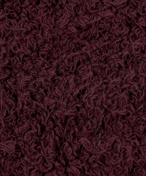 KIJIMA TAKAYUKI（キジマ　タカユキ）の「＜KIJIMA TAKAYUKI＞ニット フード/ネックウォーマー（ニットキャップ/ビーニー・レディース・ワイン/ブラック・FREE）」の6枚目の写真