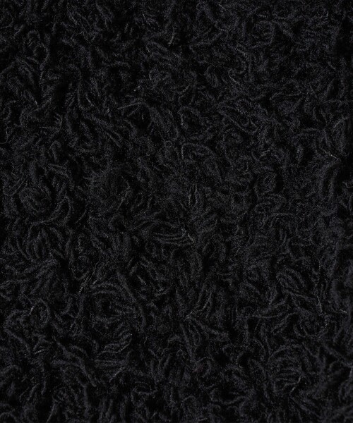 KIJIMA TAKAYUKI（キジマ　タカユキ）の「＜KIJIMA TAKAYUKI＞ニット フード/ネックウォーマー（ニットキャップ/ビーニー・レディース・ワイン/ブラック・FREE）」の8枚目の写真