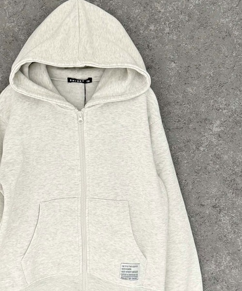 セール】綿タッチ 裏起毛 ちょいBIG ZIPパーカー（パーカー）｜SHISKY