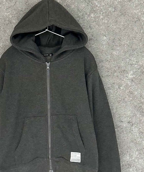 セール】綿タッチ 裏起毛 ちょいBIG ZIPパーカー（パーカー）｜SHISKY