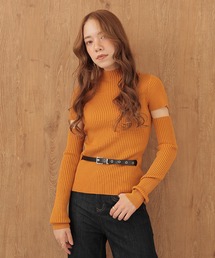 arm warmers short sleeve rib knit