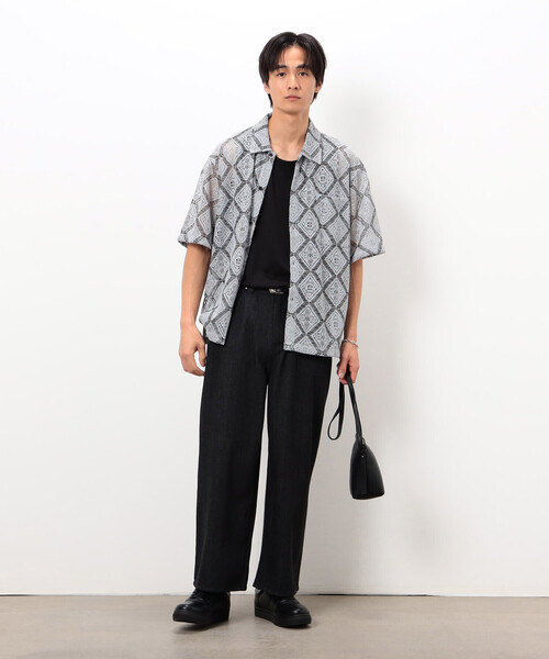 COMME CA ISM（コムサイズム）の「バギーシルエット デニムパンツ（デニムパンツ・メンズ・ブルー/ブラック・LARGE/MEDIUM）」の3枚目の写真