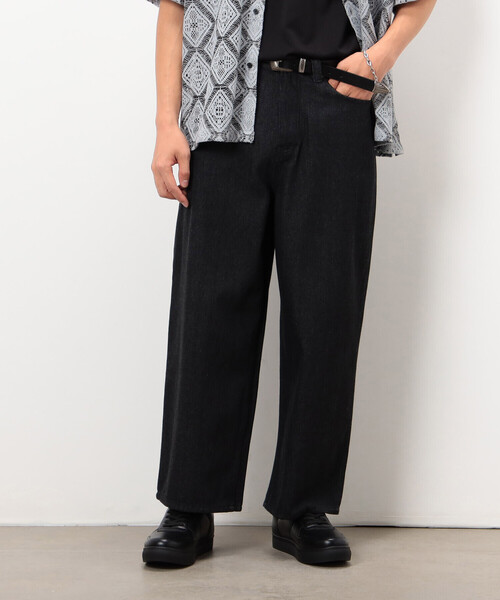 COMME CA ISM（コムサイズム）の「バギーシルエット デニムパンツ（デニムパンツ・メンズ・ブルー/ブラック・LARGE/MEDIUM）」の4枚目の写真