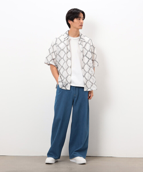 COMME CA ISM（コムサイズム）の「バギーシルエット デニムパンツ（デニムパンツ・メンズ・ブルー/ブラック・LARGE/MEDIUM）」の6枚目の写真