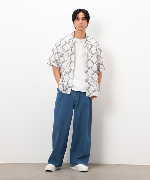 COMME CA ISM（コムサイズム）の「バギーシルエット デニムパンツ（デニムパンツ・メンズ・ブルー/ブラック・LARGE/MEDIUM）」の7枚目の写真