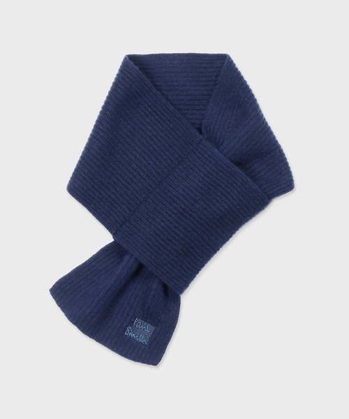 Cropped Logo' ショートマフラー【250445 CMINIM】（マフラー）｜Paul