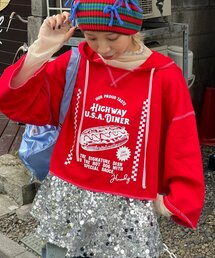 HELLO.SANFRANCISCO | 【HELLO.SANFRANCISCO/ハローサンフランシスコ】フーディープリントパーカー(パーカー)