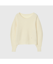 チェニウールリブニット_アイボリー / CHENNY WOOL RIBBED KNIT_IVORY