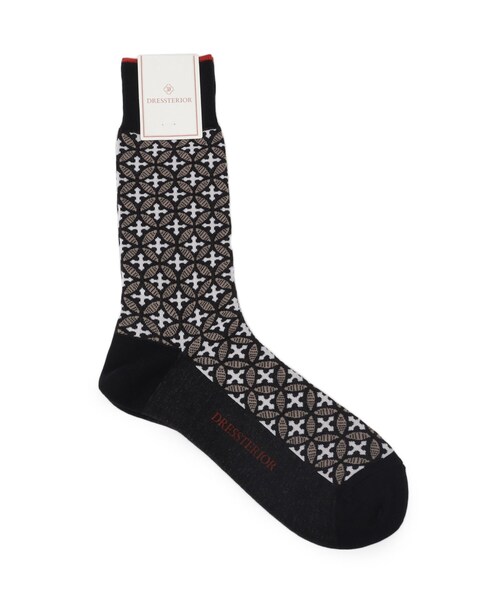 DRESSTERIOR（ドレステリア）の「オーバーラップサークル ソックス（ソックス/靴下・メンズ・グレー系/ベージュ系・00）」の2枚目の写真