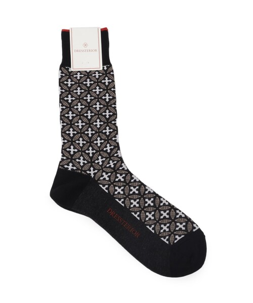 DRESSTERIOR（ドレステリア）の「オーバーラップサークル ソックス（ソックス/靴下・メンズ・グレー系/ベージュ系・00）」の3枚目の写真