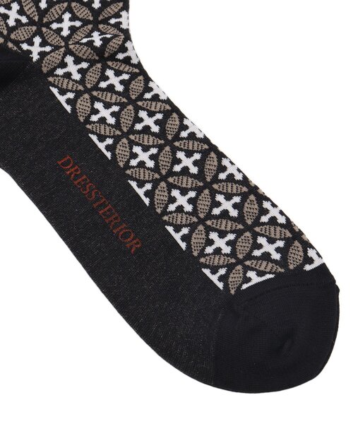 DRESSTERIOR（ドレステリア）の「オーバーラップサークル ソックス（ソックス/靴下・メンズ・グレー系/ベージュ系・00）」の5枚目の写真