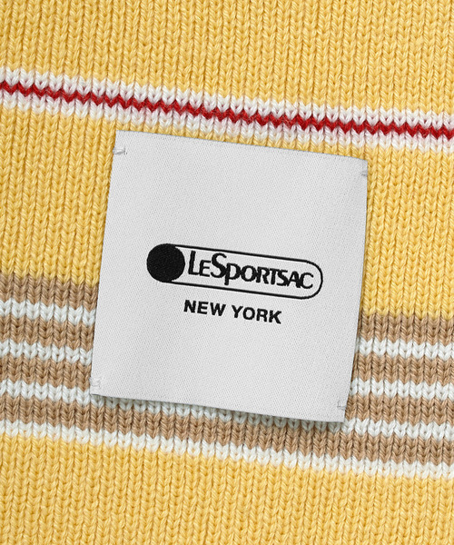 LeSportsac(レスポートサック)の「LeSportsac ボーダーニットマフラー(マフラー・レディース・イエロー/レッド・FREE)」の5枚目の写真
