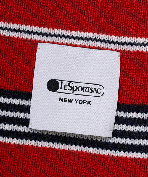 LeSportsac(レスポートサック)の「LeSportsac ボーダーニットマフラー(マフラー・レディース・イエロー/レッド・FREE)」の11枚目の写真