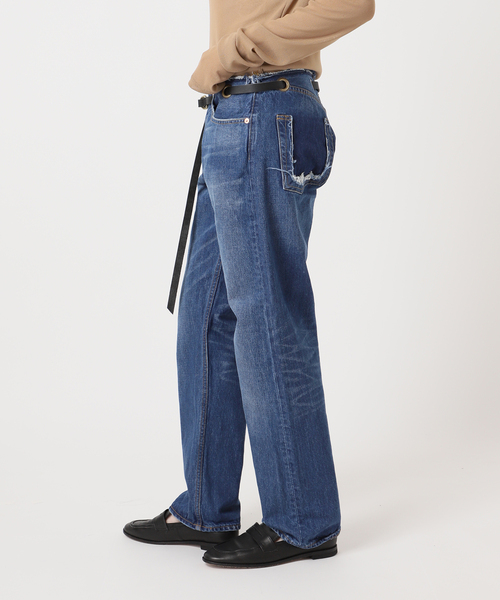 Bonum(ボナム)の「ベルテッドデニムパンツ(デニムパンツ・レディース・コバルトブルー/ネイビー/チャコールグレー・30/28/26)」の17枚目の写真