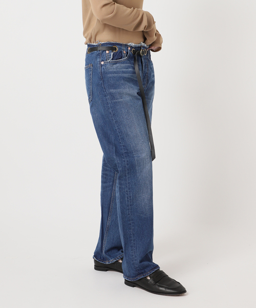 Bonum(ボナム)の「ベルテッドデニムパンツ(デニムパンツ・レディース・コバルトブルー/ネイビー/チャコールグレー・30/28/26)」の19枚目の写真
