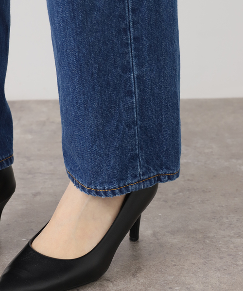 Bonum(ボナム)の「ベルテッドデニムパンツ(デニムパンツ・レディース・コバルトブルー/ネイビー/チャコールグレー・30/28/26)」の15枚目の写真