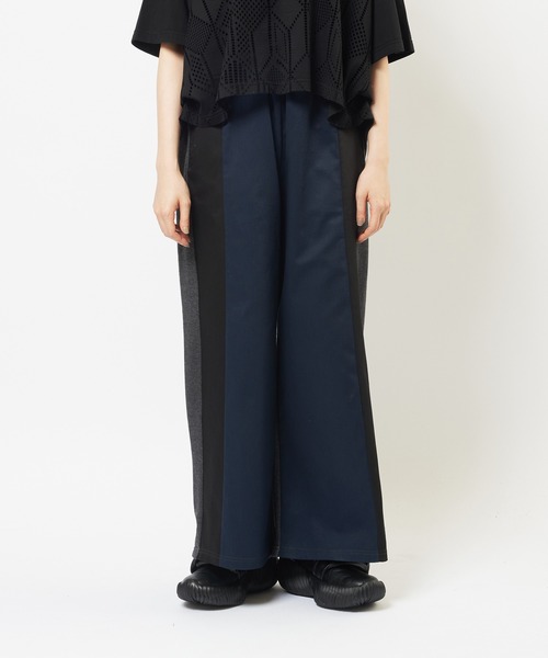 gomme（ゴム）の「フロントラインパンツ（スウェットパンツ・レディース・ブラック/チャコールグレー・MEDIUM）」の11枚目の写真