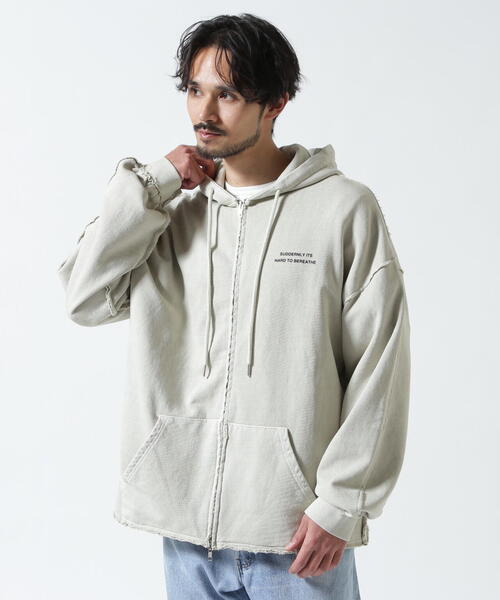ROYAL FLASH（ロイヤルフラッシュ）の「Cell Division/セルディビジョン/ZIP HOODIE（パーカー・メンズ・ブラック/ベージュ・L/M）」の2枚目の写真