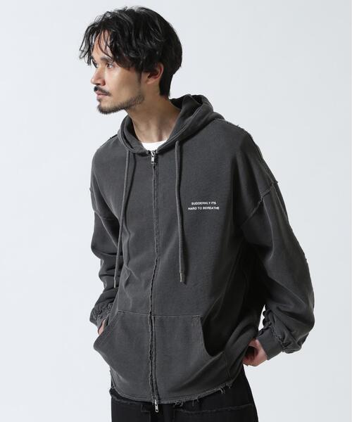 ROYAL FLASH(ロイヤルフラッシュ)の「Cell Division/セルディビジョン/ZIP HOODIE(パーカー・メンズ・ブラック/ベージュ・L/M)」の4枚目の写真