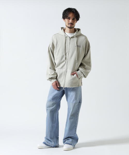 ROYAL FLASH（ロイヤルフラッシュ）の「Cell Division/セルディビジョン/ZIP HOODIE（パーカー・メンズ・ブラック/ベージュ・L/M）」の8枚目の写真