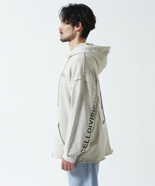 ROYAL FLASH（ロイヤルフラッシュ）の「Cell Division/セルディビジョン/ZIP HOODIE（パーカー・メンズ・ブラック/ベージュ・L/M）」の7枚目の写真