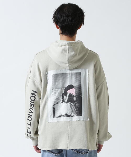 ROYAL FLASH（ロイヤルフラッシュ）の「Cell Division/セルディビジョン/ZIP HOODIE（パーカー・メンズ・ブラック/ベージュ・L/M）」の6枚目の写真