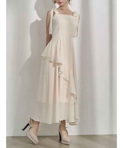 ショルダーリボンフレアワンピース（ワンピース）｜EATME（イートミー