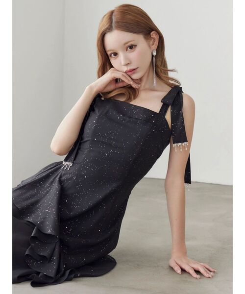 【EATME】ショルダーリボンフレアワンピース ショルダーリボンフレアワンピース（ワンピース）｜EATME（イートミー