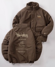 Philip Lumbang（フィリップランバン）の「【75】【Philip Lumbang/フィリップ・ランバン】ロゴアートデザイン スタンドカラー 中綿 パファージャケット/ワンポイント刺繍/ドローコード/防風/2025AW新ブランド（ダウンジャケット/コート）」