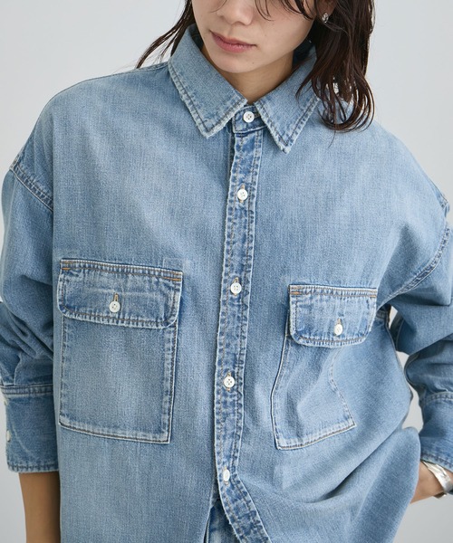 RED CARD TOKYO for SALON】DENIM BIG SHIRT（シャツ/ブラウス）｜RED